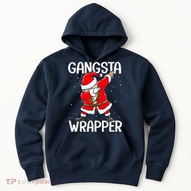 Gangsta Wrapper Funny Dabbing Santa Christmas Hoodie