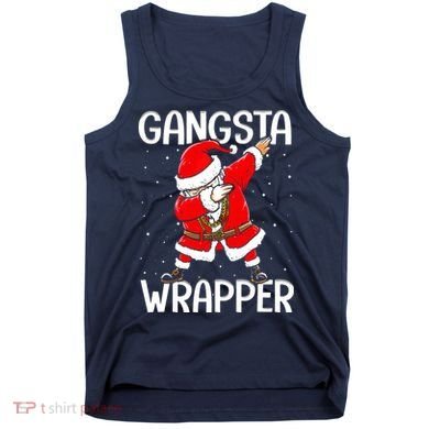 Gangsta Wrapper Funny Dabbing Santa Christmas Tank Top