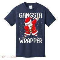Gangsta Wrapper Funny Dabbing Santa Christmas Kids T-Shirt thumb 0