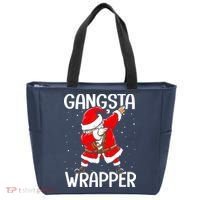 Gangsta Wrapper Funny Dabbing Santa Christmas Tote Bag thumb 0