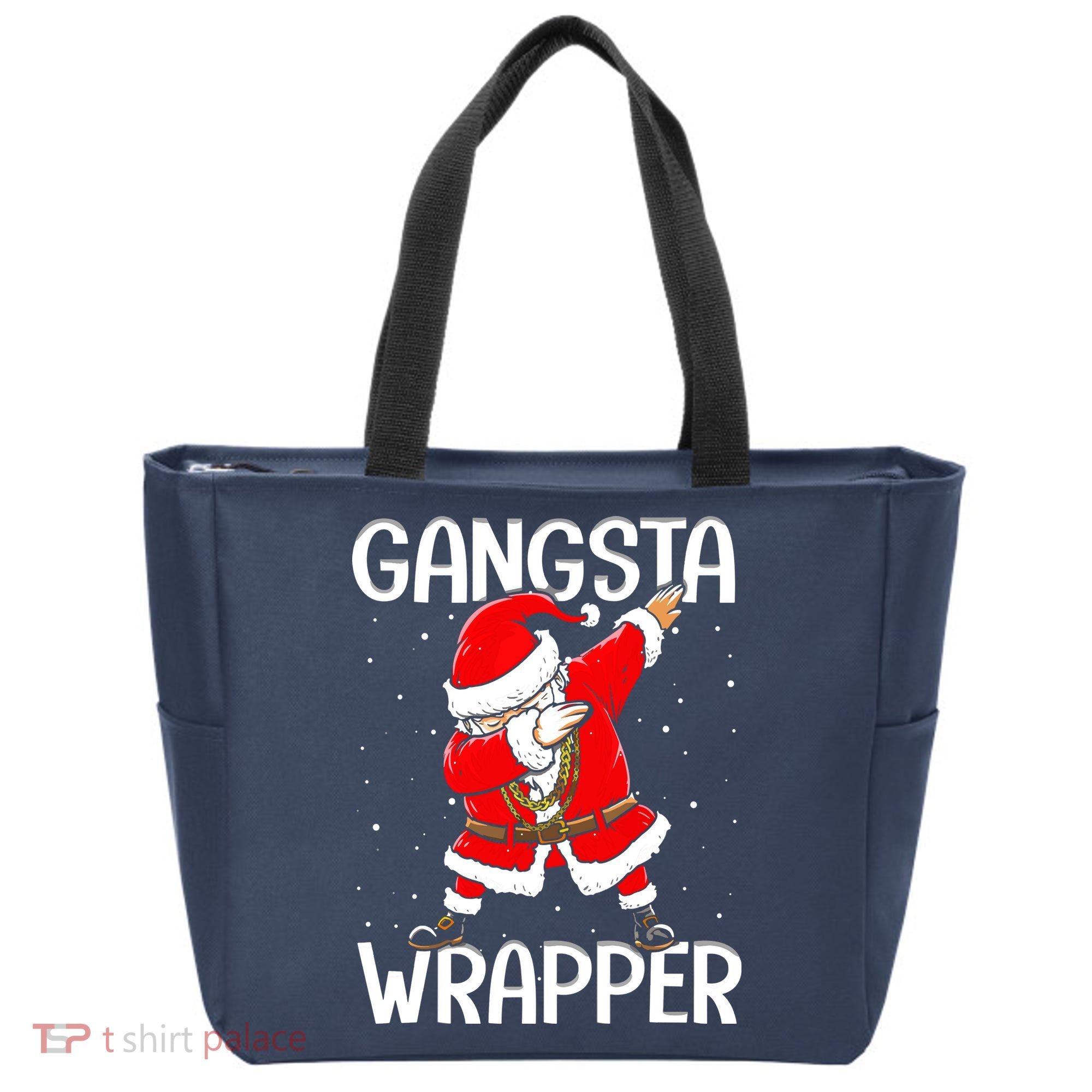 Gangsta Wrapper Funny Dabbing Santa Christmas Tote Bag
