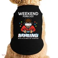 Gamer Weekend Forecast Gaming Sleeping Doggie Tank thumb 0
