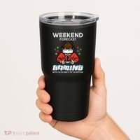 Gamer Weekend Forecast Gaming Sleeping Tumbler thumb 2