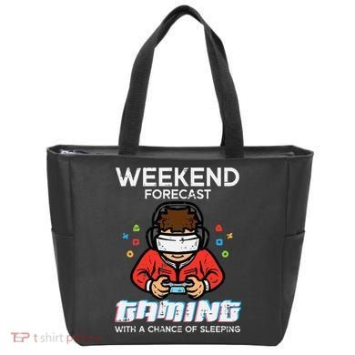 Gamer Weekend Forecast Gaming Sleeping Tote Bag