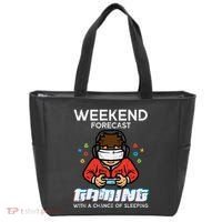 Gamer Weekend Forecast Gaming Sleeping Tote Bag thumb 0