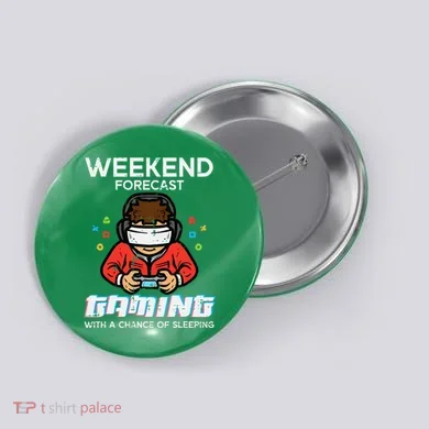 Gamer Weekend Forecast Gaming Sleeping Button