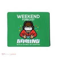 Gamer Weekend Forecast Gaming Sleeping Mousepad thumb 0