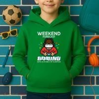 Gamer Weekend Forecast Gaming Sleeping Kids Hoodie thumb 2