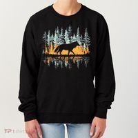 Graphic Wolf Forest Nature Wildlife Outdoor Women's Sweatshirt thumb 0