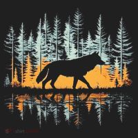 Graphic Wolf Forest Nature Wildlife Outdoor Women's Sweatshirt thumb 2