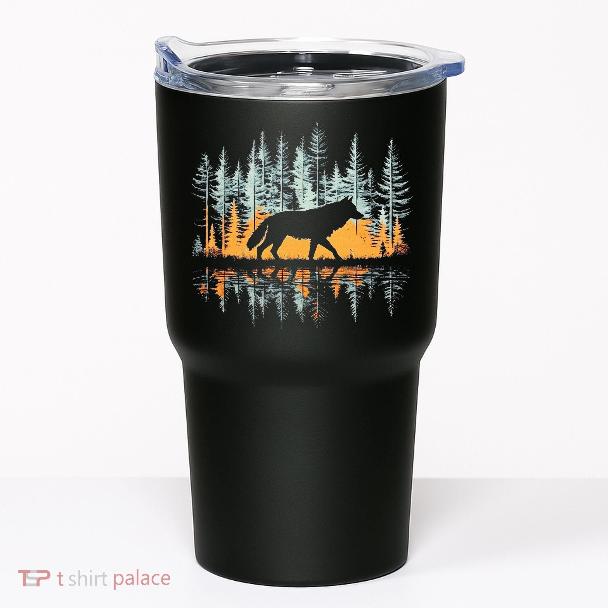 Graphic Wolf Forest Nature Wildlife Outdoor Tumbler