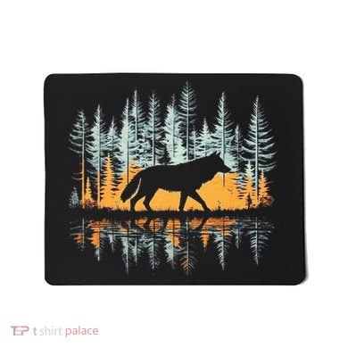 Graphic Wolf Forest Nature Wildlife Outdoor Mousepad