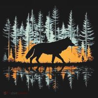 Graphic Wolf Forest Nature Wildlife Outdoor Women's Tank Top thumb 5