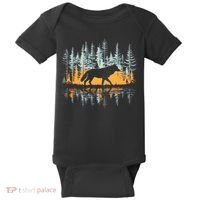 Graphic Wolf Forest Nature Wildlife Outdoor Baby Bodysuit thumb 0