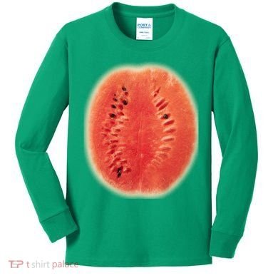 Giant Watermelon Kids Long Sleeve Shirt