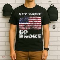 Get Woke Go Broke Funny Anti Woke Cancel Culture Joke T-Shirt thumb 6