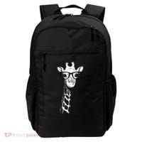 Giraffe With Glasses Gift For Zoo Animal Lovers Backpack thumb 0