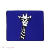 Giraffe With Glasses Gift For Zoo Animal Lovers Mousepad thumb 0