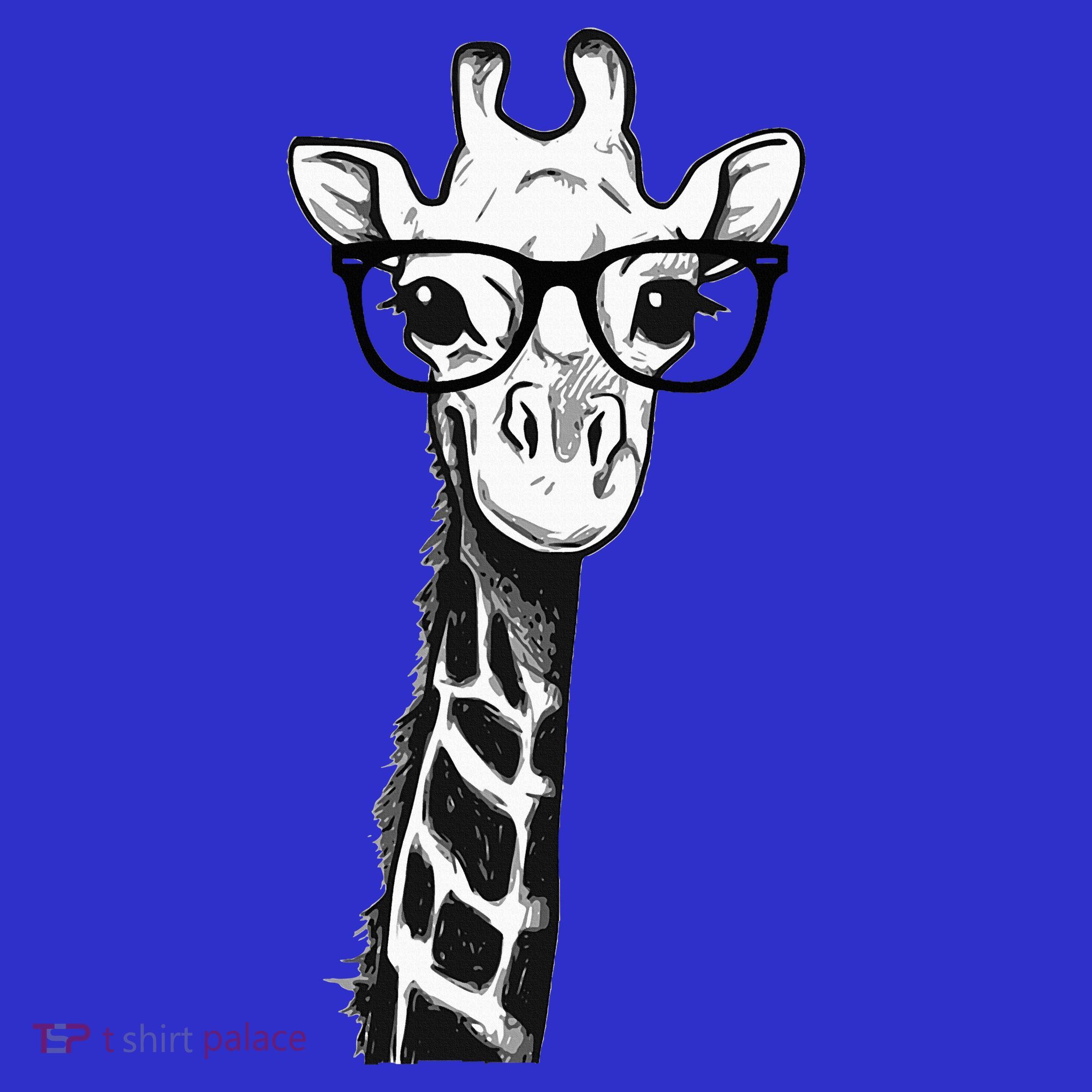 Giraffe With Glasses Gift For Zoo Animal Lovers Women's Tank Top