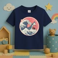 Great Wave Great White Shark Traditional Painting Toddler T-Shirt thumb 3