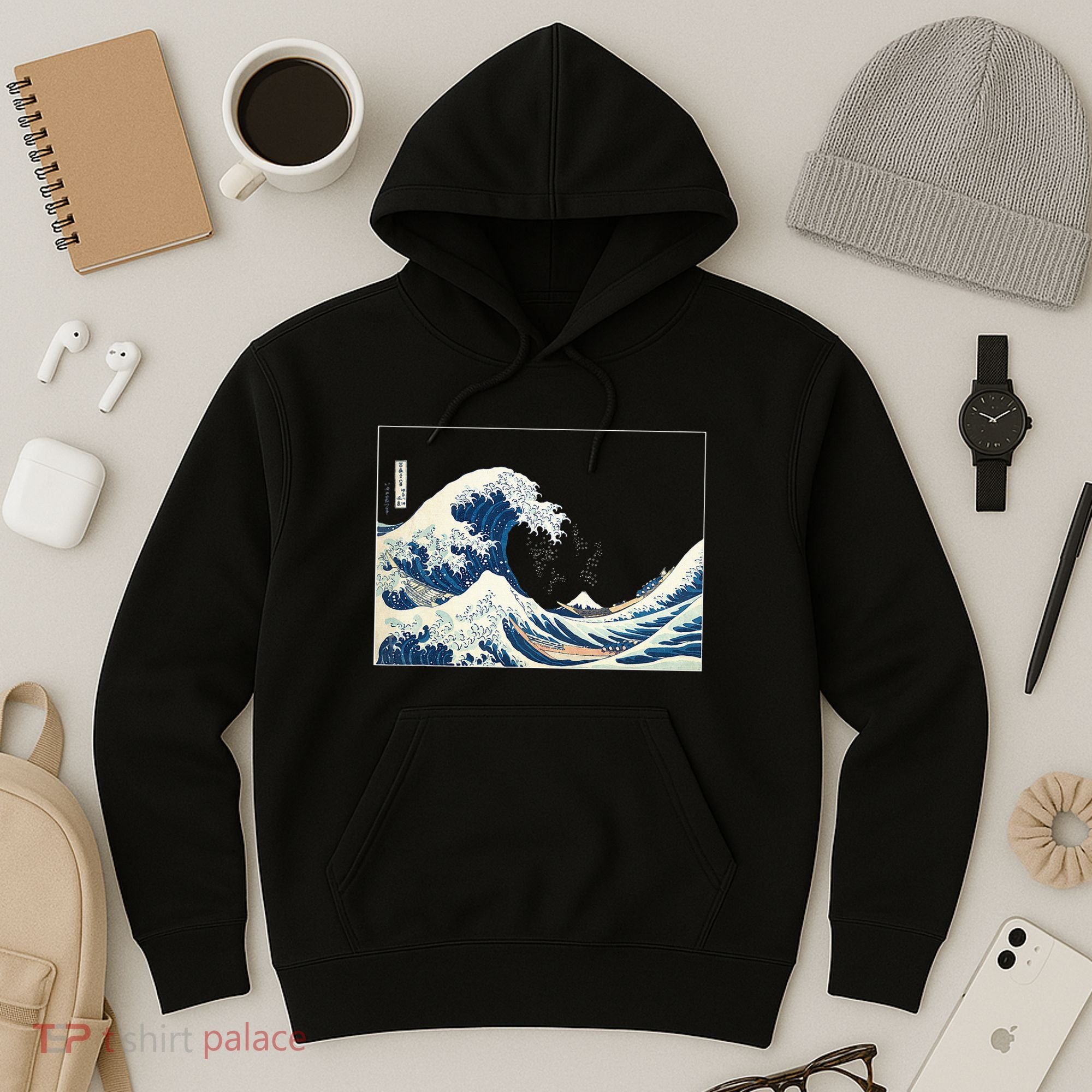 Great Wave  Great Wave Off Kanagawa Japanese Art Hoodie