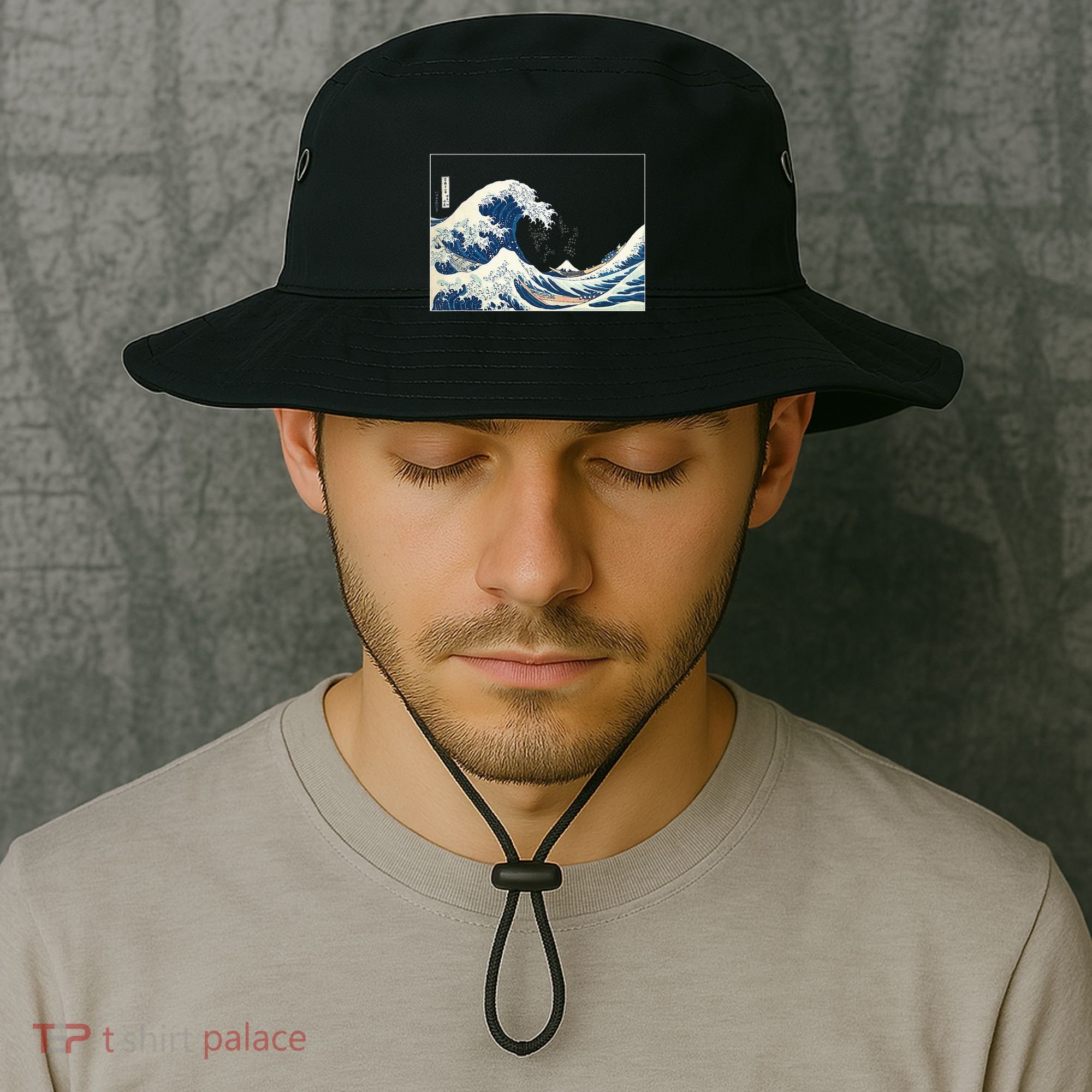 Great Wave  Great Wave Off Kanagawa Japanese Art Bucket Hat