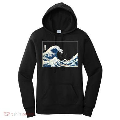 Great Wave  Great Wave Off Kanagawa Japanese Art Women's Hoodie