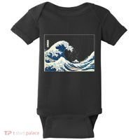 Great Wave  Great Wave Off Kanagawa Japanese Art Baby Bodysuit thumb 0