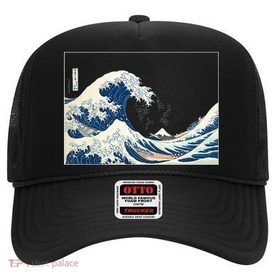Great Wave  Great Wave Off Kanagawa Japanese Art Hat