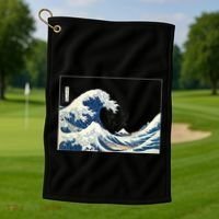 Great Wave  Great Wave Off Kanagawa Japanese Art Golf Towel thumb 1