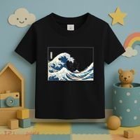 Great Wave  Great Wave Off Kanagawa Japanese Art Toddler T-Shirt thumb 3