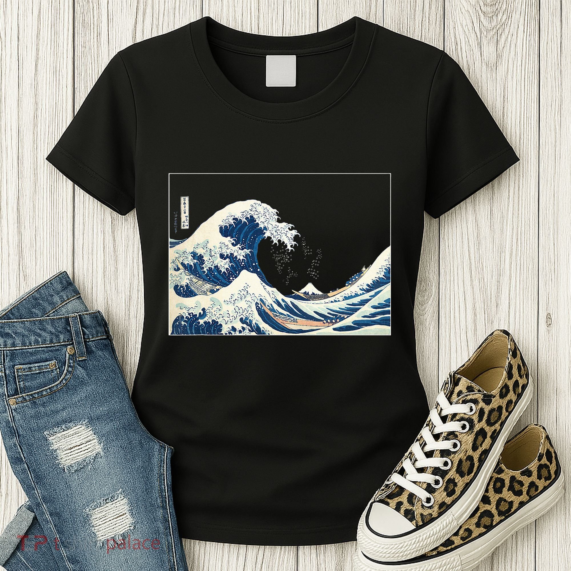 Great Wave  Great Wave Off Kanagawa Japanese Art Women's T-Shirt