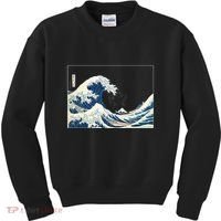 Great Wave  Great Wave Off Kanagawa Japanese Art Kids Sweatshirt thumb 0