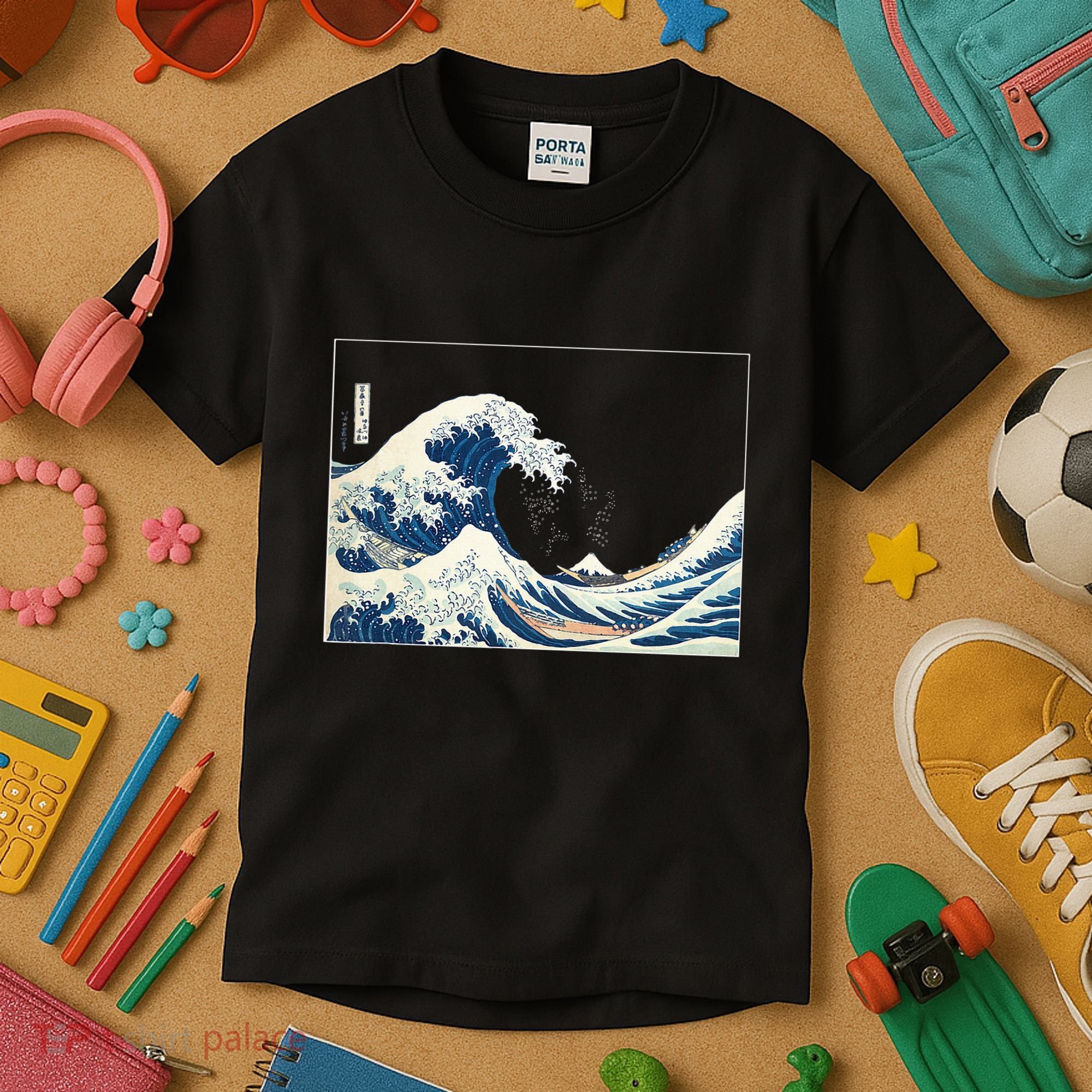 Great Wave  Great Wave Off Kanagawa Japanese Art Kids T-Shirt