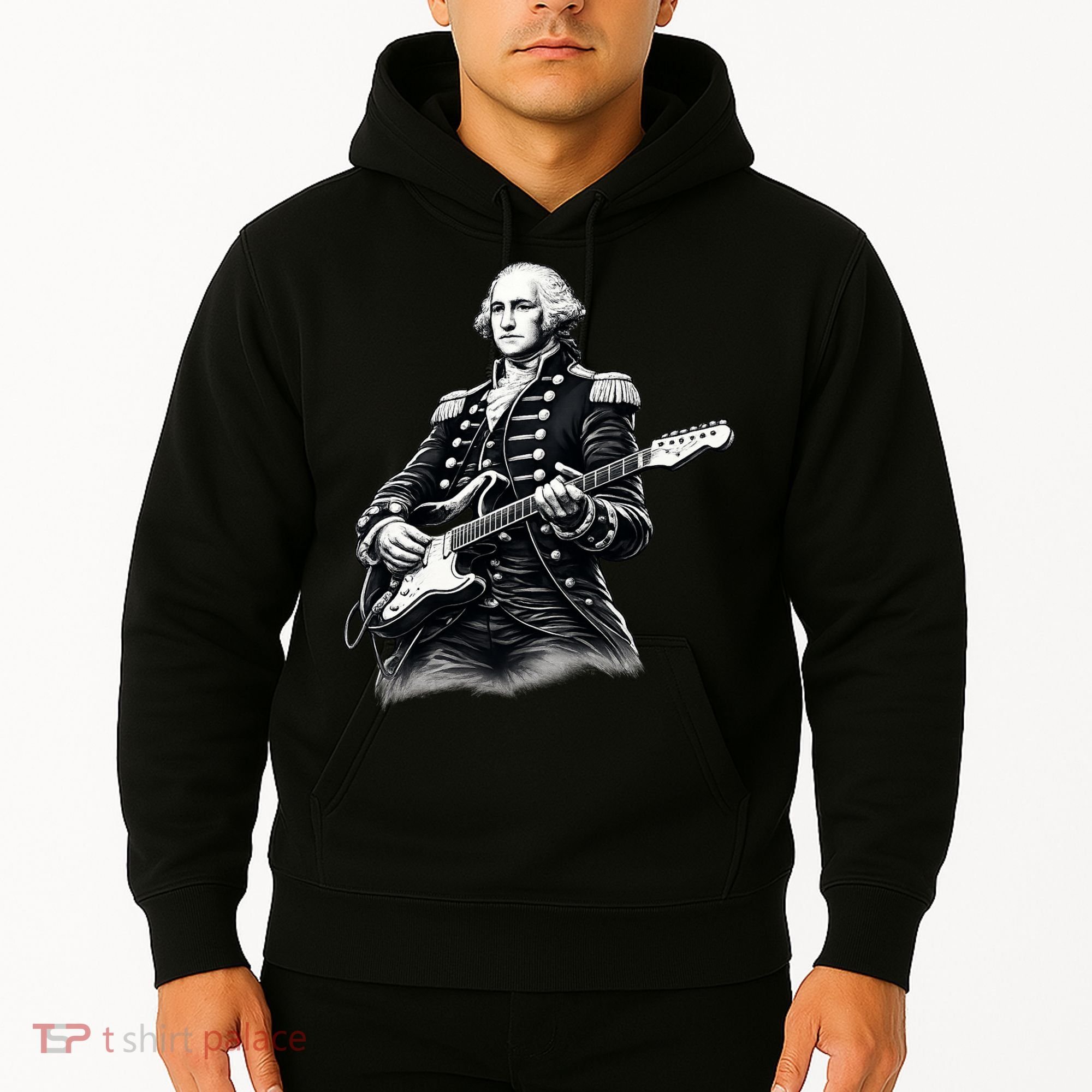 George Washington Guitar Rock Music Hoodie