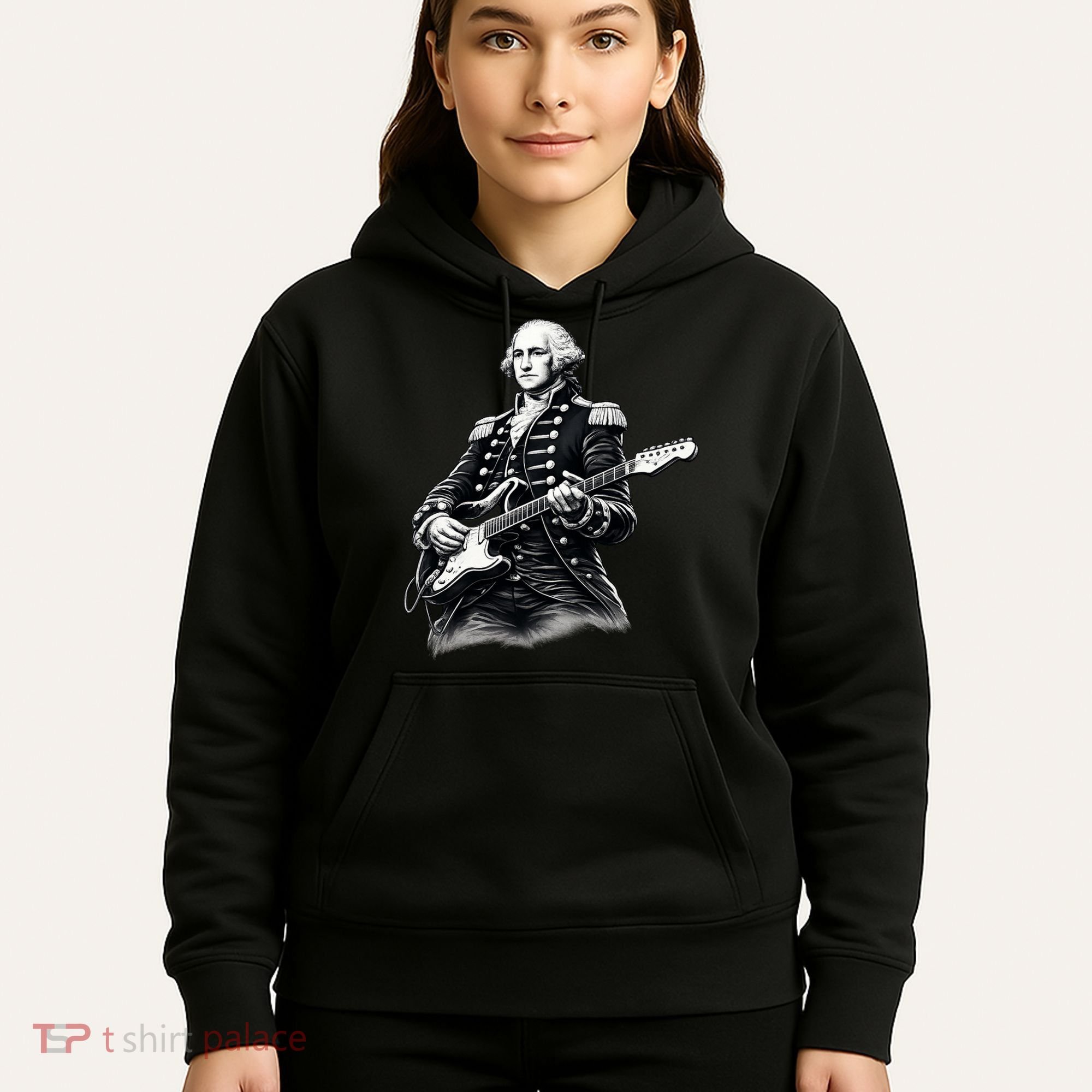 George Washington Guitar Rock Music Hoodie