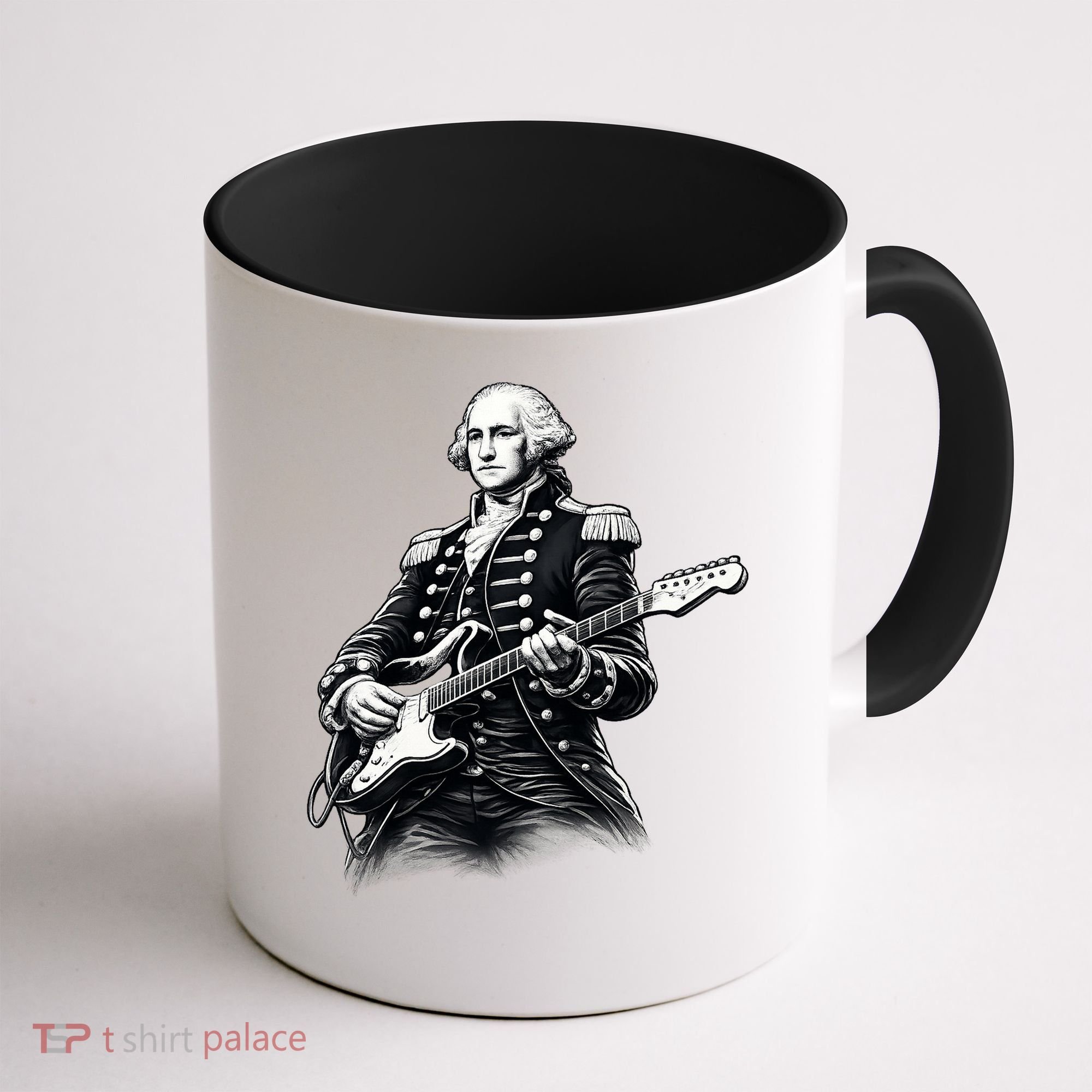 George Washington Guitar Rock Music Coffee Mug