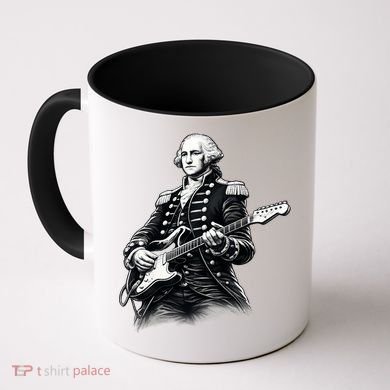 George Washington Guitar Rock Music Coffee Mug
