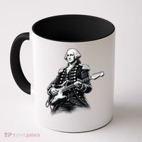 George Washington Guitar Rock Music Coffee Mug thumb 0