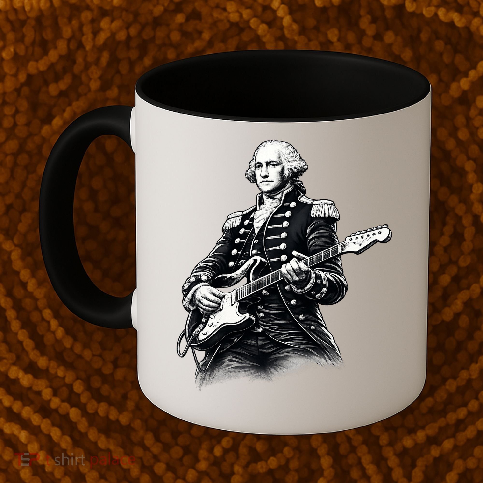 George Washington Guitar Rock Music Coffee Mug
