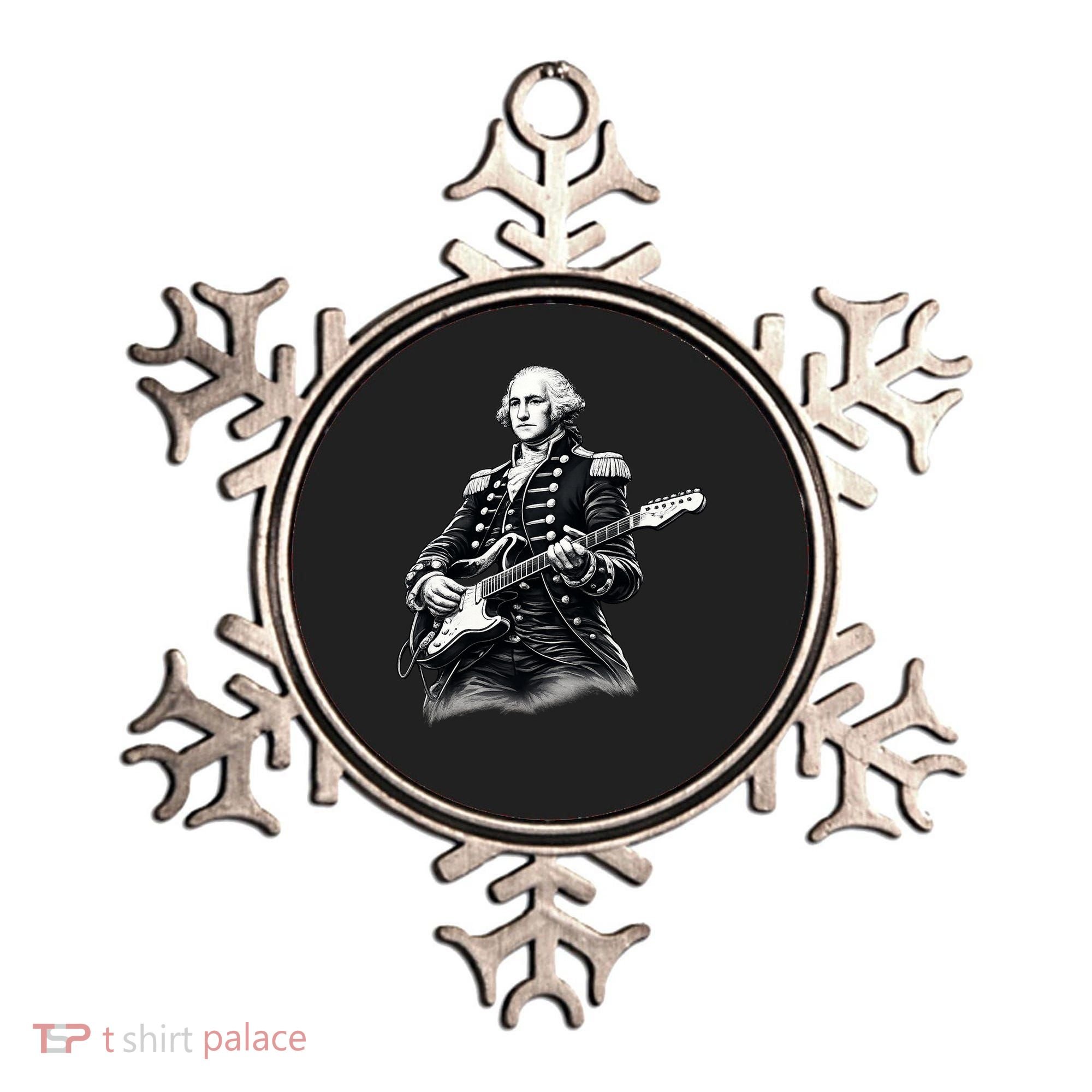 George Washington Guitar Rock Music Ornament
