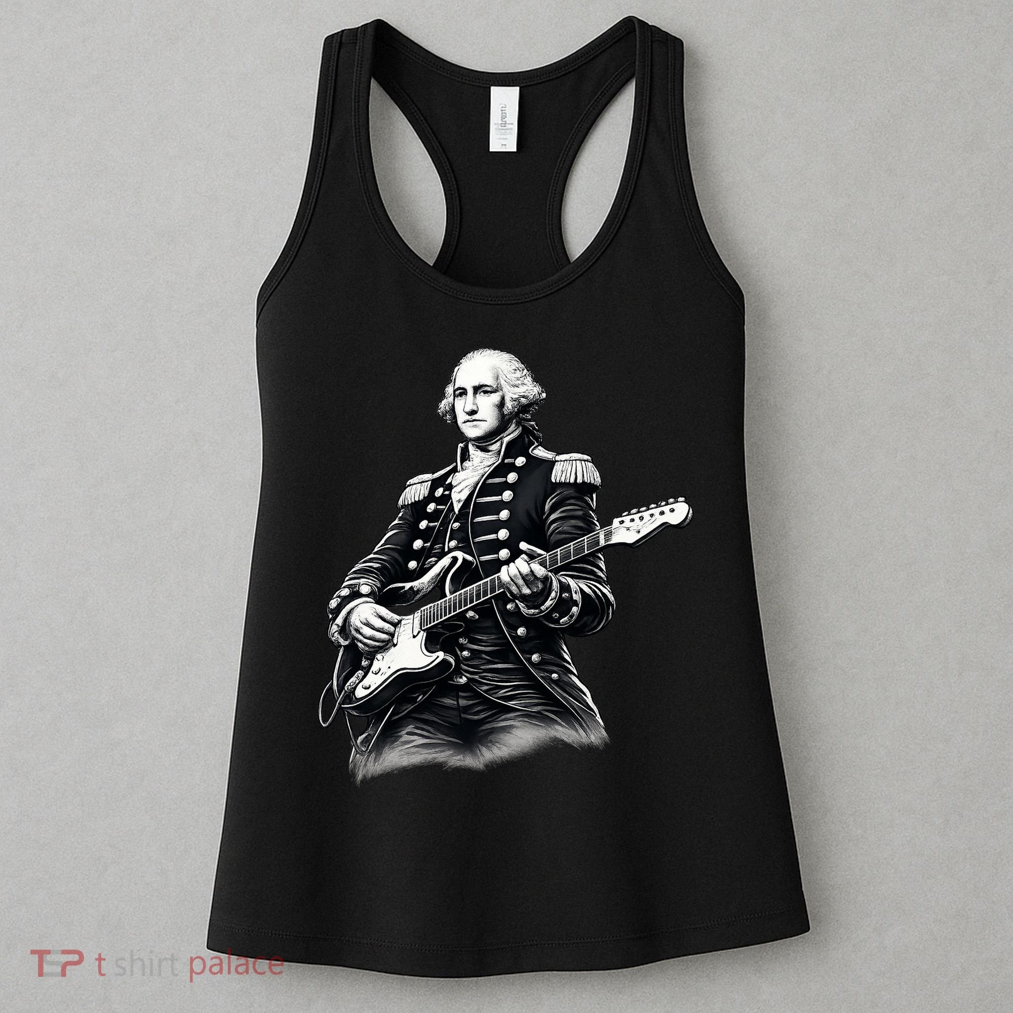 George Washington Guitar Rock Music Women's Tank Top