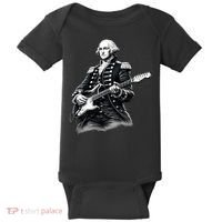 George Washington Guitar Rock Music Baby Bodysuit thumb 0