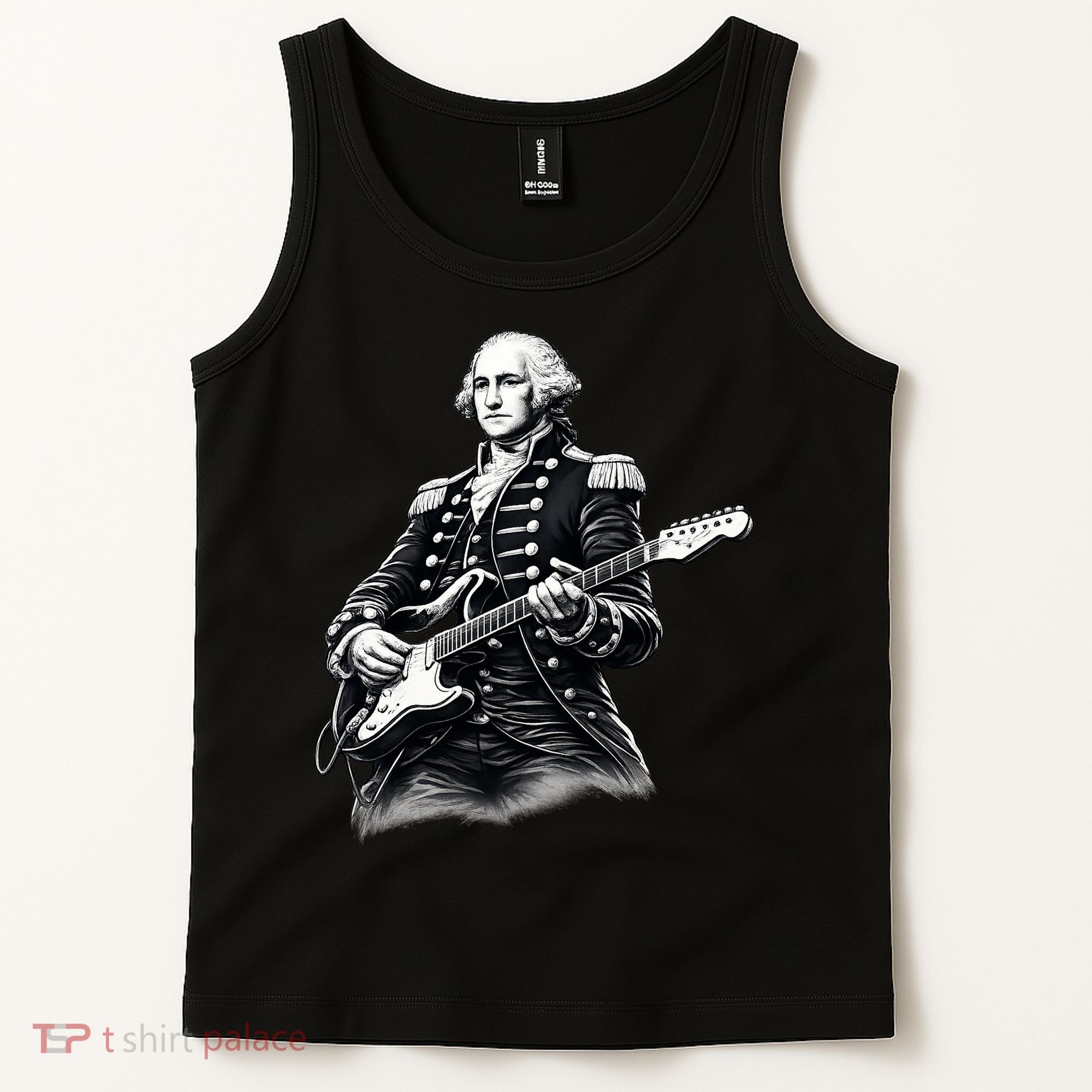 George Washington Guitar Rock Music Tank Top