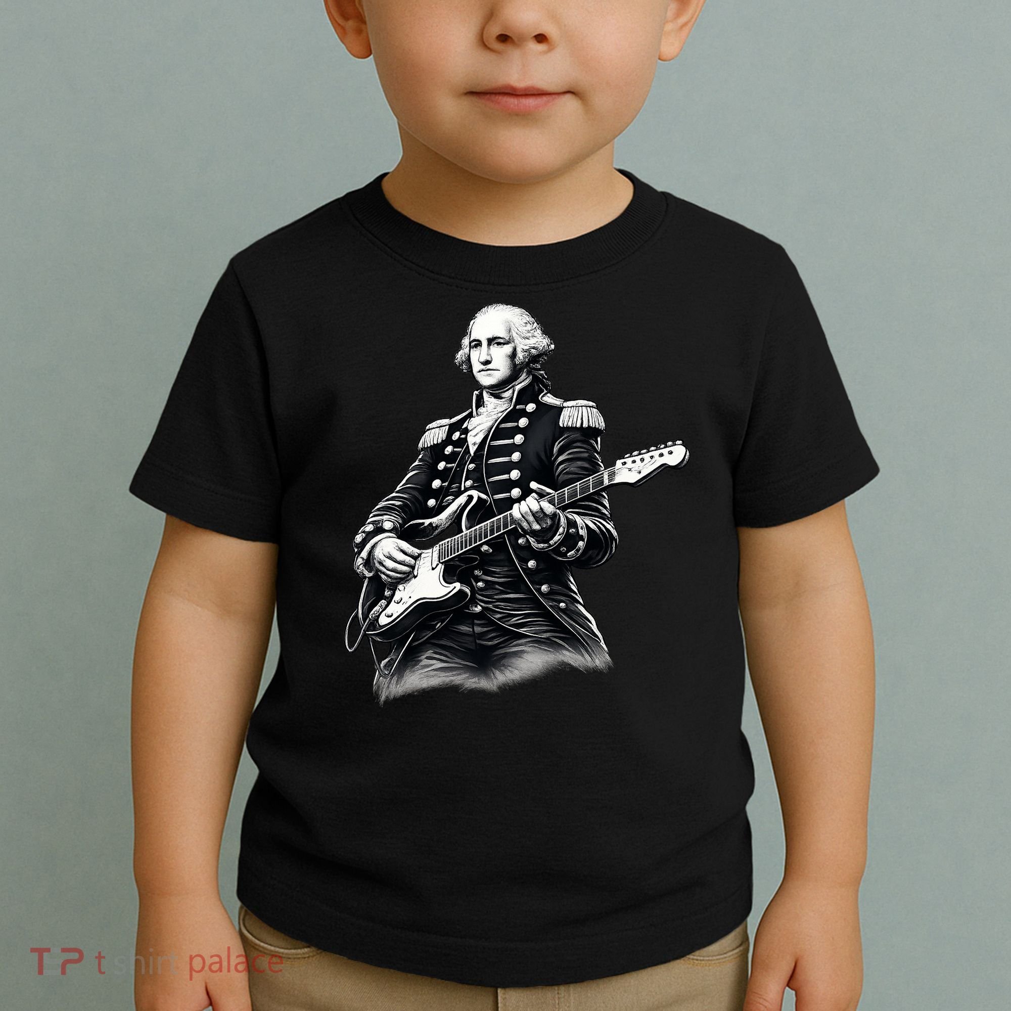 George Washington Guitar Rock Music Toddler T-Shirt