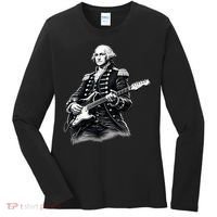 George Washington Guitar Rock Music Women's Long Sleeve Shirt thumb 0