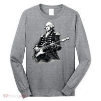 George Washington Guitar Rock Music Long Sleeve Shirt thumb 0