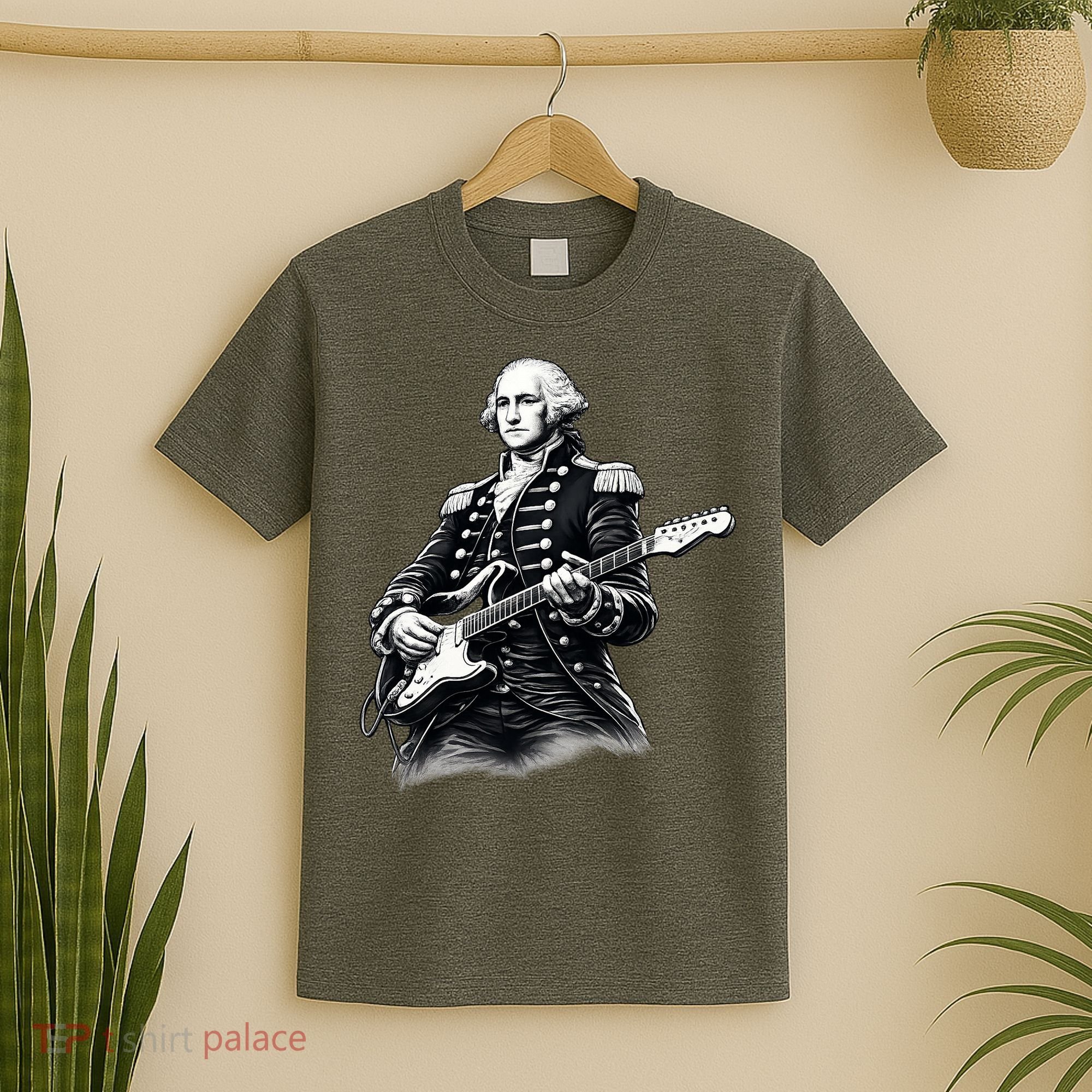 George Washington Guitar Rock Music T-Shirt