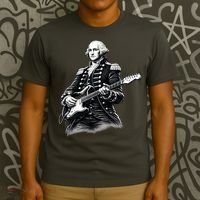 George Washington Guitar Rock Music T-Shirt thumb 3
