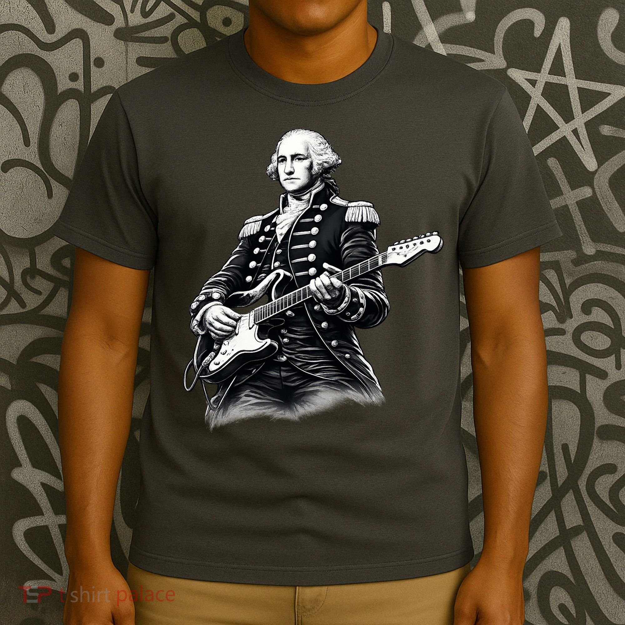 George Washington Guitar Rock Music T-Shirt